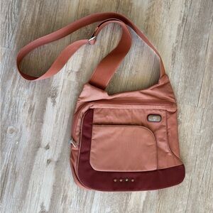 TUMI TECH Crossbody Bag Burnt Orange Unisex Read Description